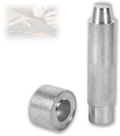 Ösenstanzer, Ösensetzer, Hochwertiger Ösenlochstanzer aus Karbonstahl, Ösensetzer für Lederhandwerk, Kleidung, Stoff, Vorhang (2000#)