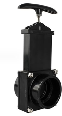 Vanne De Vidange Pour Camping Car, Taille ø 50 Mm Glissière à Tirer Noire Résistance Robuste Vanne D'eaux UséEs Légère Pour Navires Rv Pour Van Caravane Clapet Anti Retour Idéal Pour Basse Pression