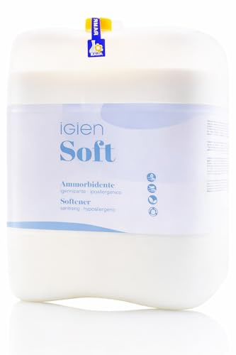 HOME PRO Rampi Igiensoft Ammorbidente Professionale Igienizzante Ipoallergenico, Profumato, Alta Concentrazione, Origine Vegetale, Formula per Casa Lavanderia, 5 KG