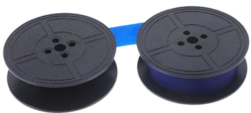 TOGEVAL Nylon Tintenband für Schreibmaschine Blau Doppelrolle Kompatibel mit Feiyu Changkong Hero Vintage Typewriter