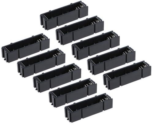 Fcnjsao Boîtier modulaire à piles LR6 AA pouvant être connecté à 1 support de piles AA avec 10 emplacements pour configurations d'alimentation