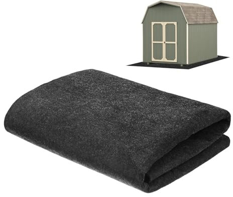M METERXITY Outdoor Storage Shed Mat, 3x5 FT Waterproof Small Shed Flooring Mat for Patio Furniture Floor Protecting from Wear/Liquid/Dust/Oil, Non-Slip Carport Pad [Grey]