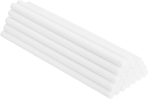 QUARKZMAN 24 Piezas de Palitos de Algodón para Humidificador, 10 X 200 mm Palitos de Recambio de Filtro, Palitos de Filtro de Repuesto de Algodón