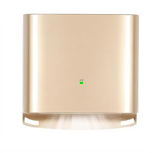 SAYEYBU SèChe Mains Toilettes Commerciales, SèChe Mains Automatique à Induction, SèChe Mains éLectrique à éConomie D'éNergie, SéChage 10 Secondes, Chaud et Froid RéGlables,d'or