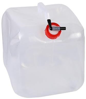 MotiveTech Cubo de Agua Plegable para Camping, Garrafa de Almacenamiento, Depósito de Transporte para Montañeros, 20l