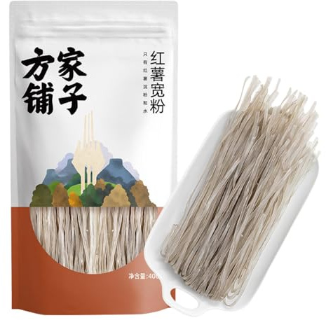Vermicelles De Patate Douce 400g – Nouilles Transparentes à Base D’Amidon De Patate Douce Texture Souple IdéAles Pour Hot Pot Soupes Wok