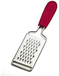Grip-EZ Mini Grater - Great for Cheese, Garlic Nutmeg, Chocolate and Nuts (Red)