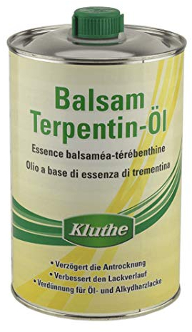 1 Liter Balsamterpentinöl Hochwertiges Balsam-Terpentinöl inkl. 1 Pinsel zum Auftragen von E-Com24