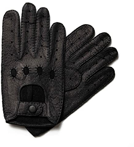 HAND GEWAND Herren Autofahrerhandschuhe aus Peccaryleder – Edle Fahrhandschuhe für Auto, Cabrio & Oldtimer