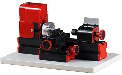 Multiuso 6In1 Corredo Legno, 2000RPM Mini Tornio Per Metallo 24W Tornio in Metallo A Velocità Variabile Per La Lavorazione Di Legno, Metallo Morbido, Plastica