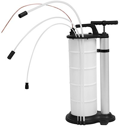 Ejoyous Ölabsaugpumpe, 9L Wasser-Flüssigkeits-Ölpumpe mit 3 Schläuchen, Manuelle Vakuumpumpe Bremsenentlüfter für Wasser, Frostschutz, Motor- und Getriebe-Öl