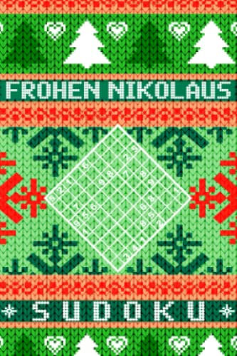 Frohen Nikolaus – Sudoku: Mini Rätselbuch in A6 Format | Passt perfekt in den Stiefel | Kleines Nikolausgeschenk für Erwachsene | Tolle Kleinigkeit für Rätselfreunde