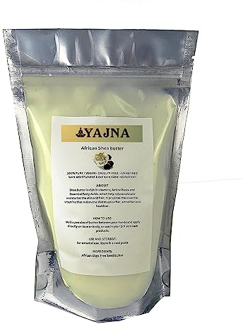 Yajna-Organic-Raw-Shea-Butter-100%-Pure-Natural-Unrefined 8-OZ/230-GM
