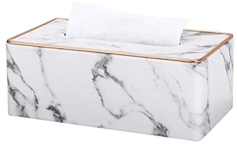 Taschentuchbox, Handtuchspender, Marmor-Taschentuchbox aus Kunstleder