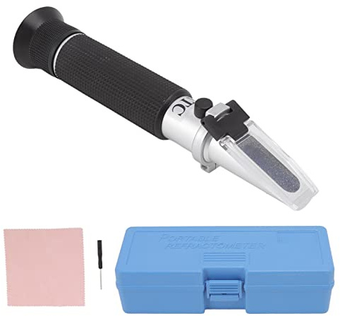 Tyenaza Digital Refractometer, Handheld Alcohol Refractometer 0‑80% Antifreeze Tester for Spirit Alcohol Volume Percent Measurement