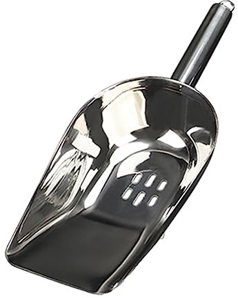 TOPBATHY Pelle À Glace En Acier Inoxydable 26.5X9.2 Cm CuillèRe À GlaçOns Multifonctionnelle Avec Filtre Et Surface Polie Pour Cuisine Et CongéLateur