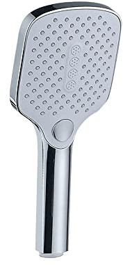 VNNHGB Handbrausen, moderner quadratischer Duschkopf, Hochdruck-Duschköpfe mit Handbrause, 3 Einstellungen Spar-Duschkopf, Regenduschkopf für Badewannenarmaturen, 1/2 Zoll Co