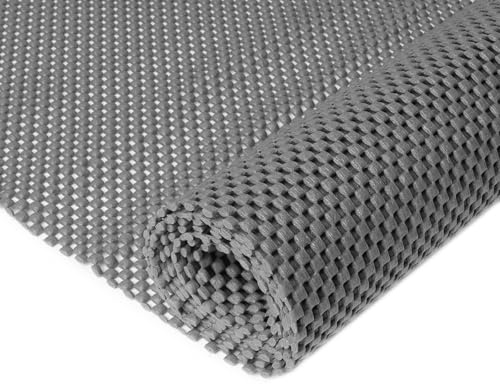 SDLDEER Antirutschmatte 100 x 150cm Verdickt Teppich Antirutschunterlage | DIY Zuschneidbare Rutschfeste Matte für Tischtücher, Auto, Schubladen, Palette, Essgeräte, Obst (Grau)