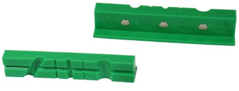 WELDINGER universal Kunststoff-Schutzbacken für Schraubstock 2tlg 155mm magnetisch grün