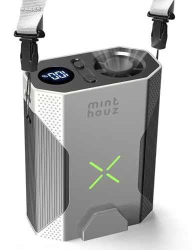 Minthouz Ventilatore a clip Piccole Appendere Ventole USB-C Ricaricabili