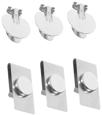 SAFIGLE Magnetische Unsichtbare Krawattenklammer Edelstahl | Silber, perfekte Ausrichtung, knitterfrei, starker Halt, für Business & Outdoor, 0,98 x 0,51 x 0,08 Zoll