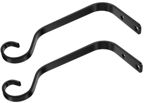 POPETPOP Gancho para Maceta de Metal Soporte para Cestas Colgantes para Jardinería Exterior Soporte para Plantas Colgantes Balcón o Patio