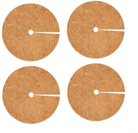 4 Coconut Mulch Discs for Plants Natural Fiber for Moisture Retention and Prevention (60CM)