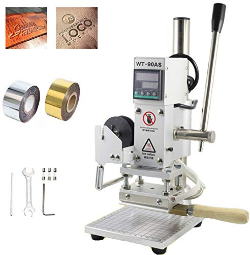YUNSHINE Multi-Funktion Digital 220V Folie heiße Stamping Maschine Logo Prägung Messing Alphabete Buchstaben Label Bronzing Maschine Leder Holz Stempel Prägung Werkzeug Set(Maschine)