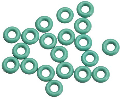 sourcing map 20 st. fluorgummi O-ringar 1,5 mm bred, tätning av gummi grön 2 mm x 5 mm x 1,5 mm