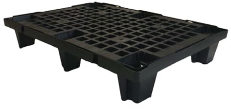 Colleoni.EU - Demi Palette 1/2 Banc en Polypropylène Écologique (PP) - Banc pour Extérieur et Intérieur, Plate-forme à Emboîter et à Enfiler sur 4 Côtés, Fabriqué en Italie, 60x80 cm