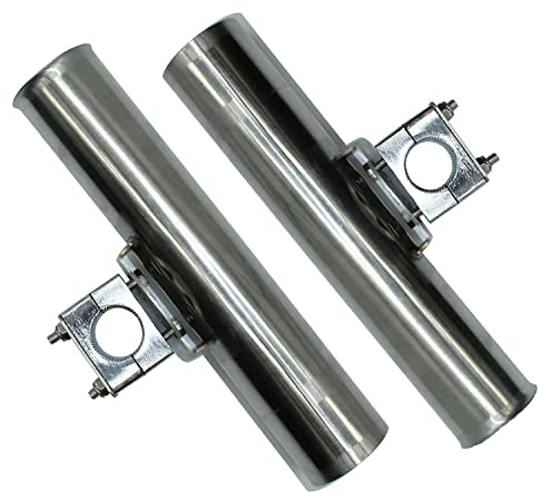 Shaddock Fishing Rutenhalter Einstellbar Edelstahl Angelrute Racks Angelrutenhalter Stabil 360 Grad Drehbar und einfach stellbar für Boot Kajak Yachten Fischerboot (2 STK)