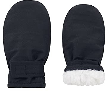 Durio Moufles de ski pour enfants - Imperméables et coupe-vent - Gants d'hiver chauds - Pour garçons et filles - Pour le ski, le snowboard et le cyclisme, Noir, 12-24 mois