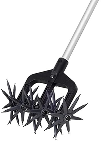 Strumento per coltivatore rotativo, strumento di tornitura manuale del suolo, coltivatore portatile da giardino coltivatore senza fili, timone rotante da giardino