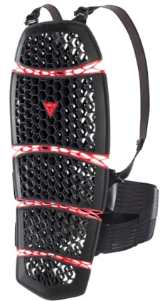 Dainese - Pro-Armor Back Short 2.0, Paraschiena Moto Livello 2 Certificato, Protezione Schiena Moto per Piloti con Altezza <174cm, Protettore Spina Dorsale con Bretelle Rimovibili, Nero