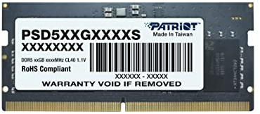 Patriot Memory Signature PSD532G48002S module de mémoire 32 Go 1 x 32 Go DDR5 4800 MHz