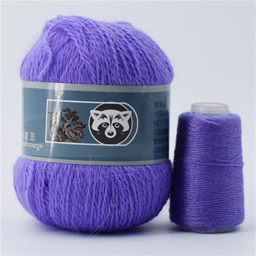 Kaschmir-Nerz-Garn zum Handstricken, lange Plüschwolle, Häkelgarn für Herbst, Winter, Luxus-Handarbeit, DIY-Stricken, 5 Stück