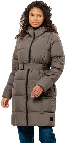 Jack Wolfskin Frozen Lake Coat W Dunjacka för damer, iskaffe, L