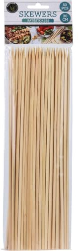 Lot de 50 brochettes en bambou 30 cm x 4 mm