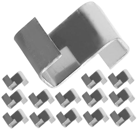 Toddmomy 100st Gewächshaus-befestigungsclip Befestigung Von Glasscheibenklemmen Für Befestigungsclips Für Glasscheiben Aus Edelstahl Gewächshaus-z-clips Suite Glasteller Rostfreier Stahl