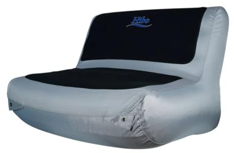 HIBO Premium aufblasbarer Schlauchboot Sitzbank - Grau - Nylon - 80 cm Breiter - Unverzichtbares Schlauchboot-Zubehör