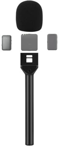 CaTeFo StarRig PRO für DJI Mic/Mic Mini & Rode Wireless Go Mikrofonhalter – 6,35 mm Stativ-Schraubhalterung, kompakter Interview-Ständer für Vlogging, YouTube, Podcast-Studio-Aufnahmen