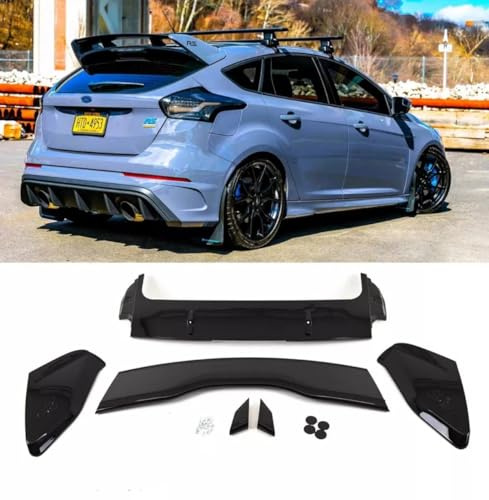 Auto Perfectionists UK Rear Roof Spoiler Compatible With Ford Focus MK3 2012-2014 RS Style Look ST ABS Gloss Black