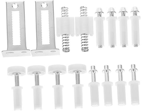 HOMOCONO Kit Quincaillerie Porte Pliante 16 Pièces En Métal Pivot Double Pliage Kit Réparation Porte Accordéon Pièces De Rechange Robustes Usage Domestique Installation Rapide
