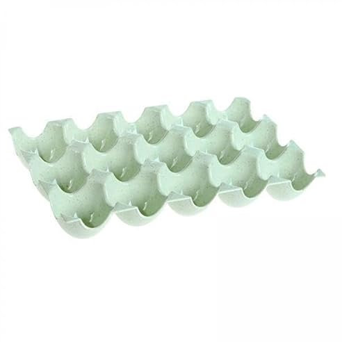 SiaBiced 2x15 Griglie Porta Uova, Vassoio Portaoggetti Frigorifero Espositore Da Banco per Frigorifero