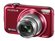 Fujifilm FInePIX JX400 Digital Camera 16.0 Megapixel with 5x Optical Zoom 2.7 Inch Display Red (Renewed)