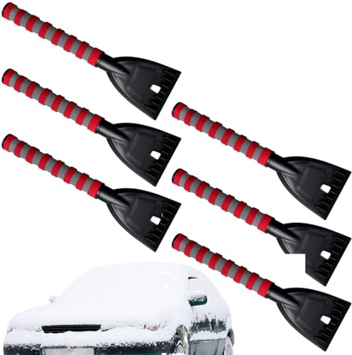 Xvilmaun Raschietto per Ghiaccio per Auto, 6 Pezzi, Larghezza 11 cm, Efficace e Senza, per Rimuovere Ghiaccio, Neve, Neve, Ghiaccio, Parabrezza e finestrini
