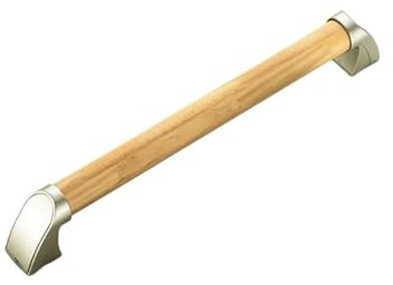 Rutschfester Dusch-Haltegriff, 34 cm, 44 cm, Holz, Badezimmer-Haltegriff, Badezimmer-Balance-Stange, Handlaufstütze (44 cm)