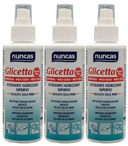 Detergente Igienizzante Superfici Multiuso, Delicato sulle Mani, Asciuga Subito, non Appiccica, 100ml (3 Unità)