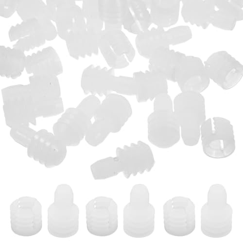 NUOBESTY Kit de 100 Chevilles D’expansion en Nylon Solide pour Assemblage de Meubles, Connecteurs à Écrou pour Charnières, Fixations à Goujons Polyvalentes pour Portes et Tiroirs