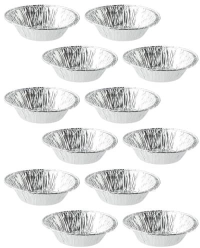 Milisten Moule à Dessert Jetable 500 Pièces Aluminium 8 CM pour Gelées et Petits Gâteaux Cuisson Facile